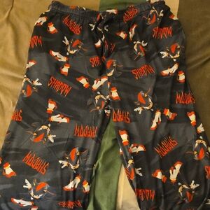 Shadow The Hedgehog Character Pajama Pants - Black & Red